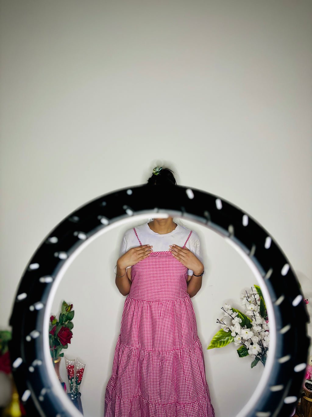 Gingham Tiered
Maxi Dress