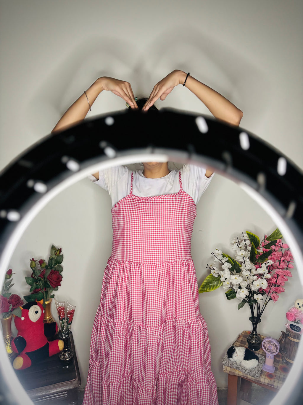 Gingham Tiered
Maxi Dress