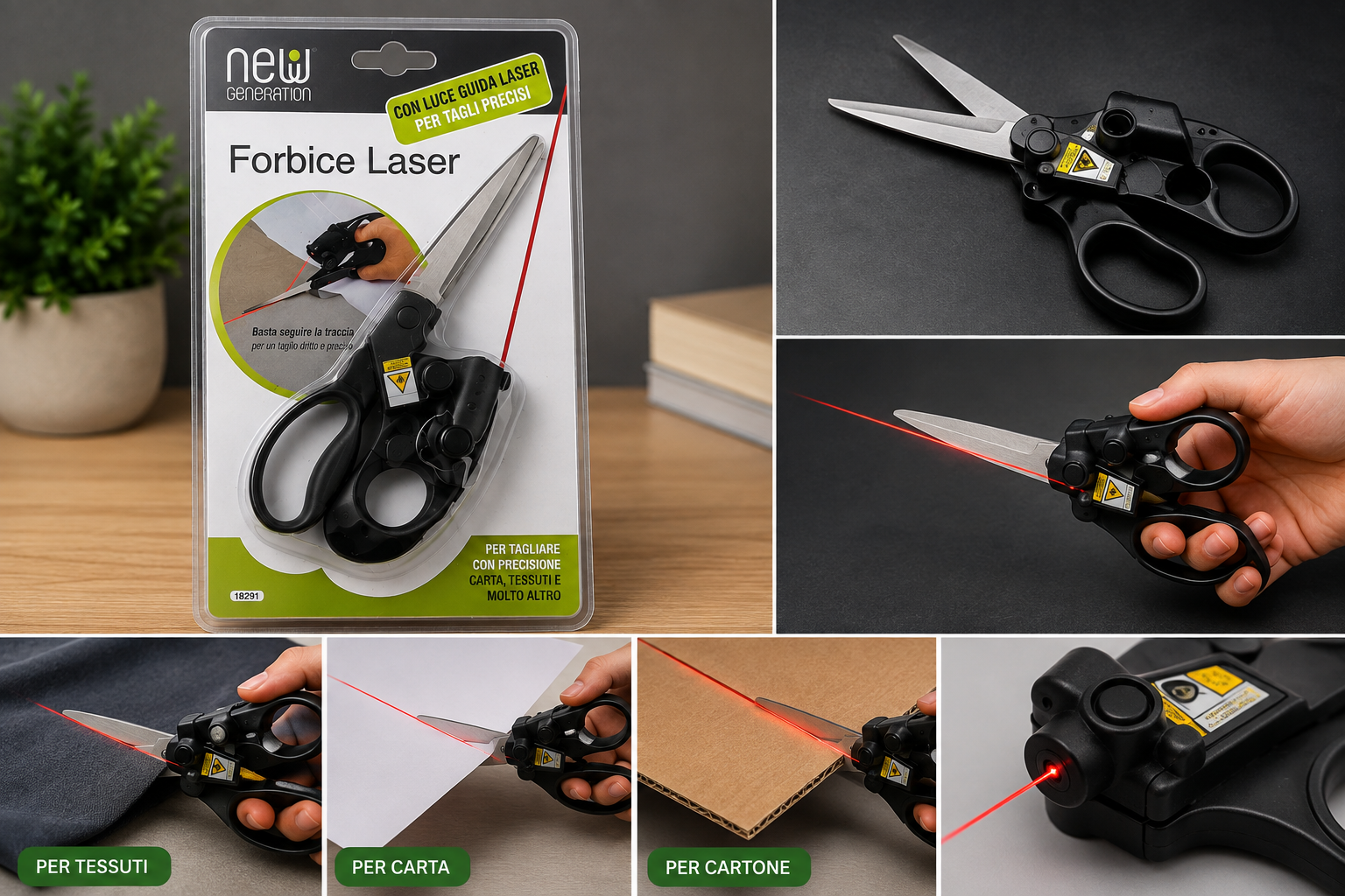 New Generation Laser
Guided Scissors
