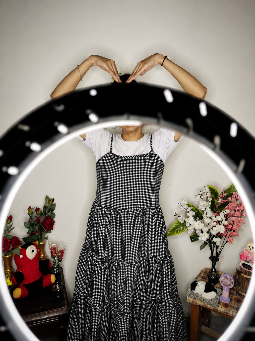 Gingham Tiered
Maxi Dress